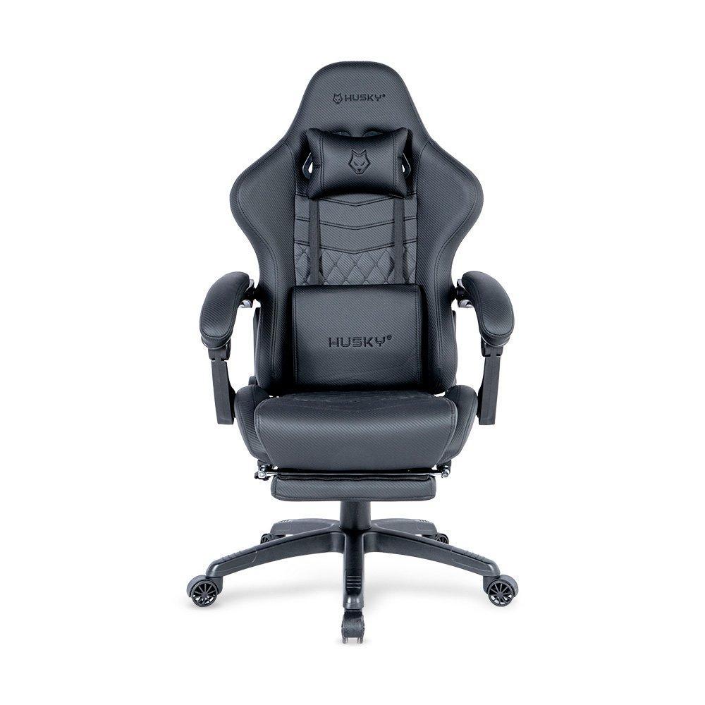 Cadeira Gamer Husky Tempest 700, Até 145kg, Almofadas, Reclinável 150º, PU, Descanso para Pés, Preta - HCG700PT - 1