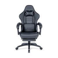 Cadeira Gamer Husky Tempest 700, Até 145kg, Almofadas, Reclinável 150º, PU, Descanso para Pés, Preta - HCG700PT - 1