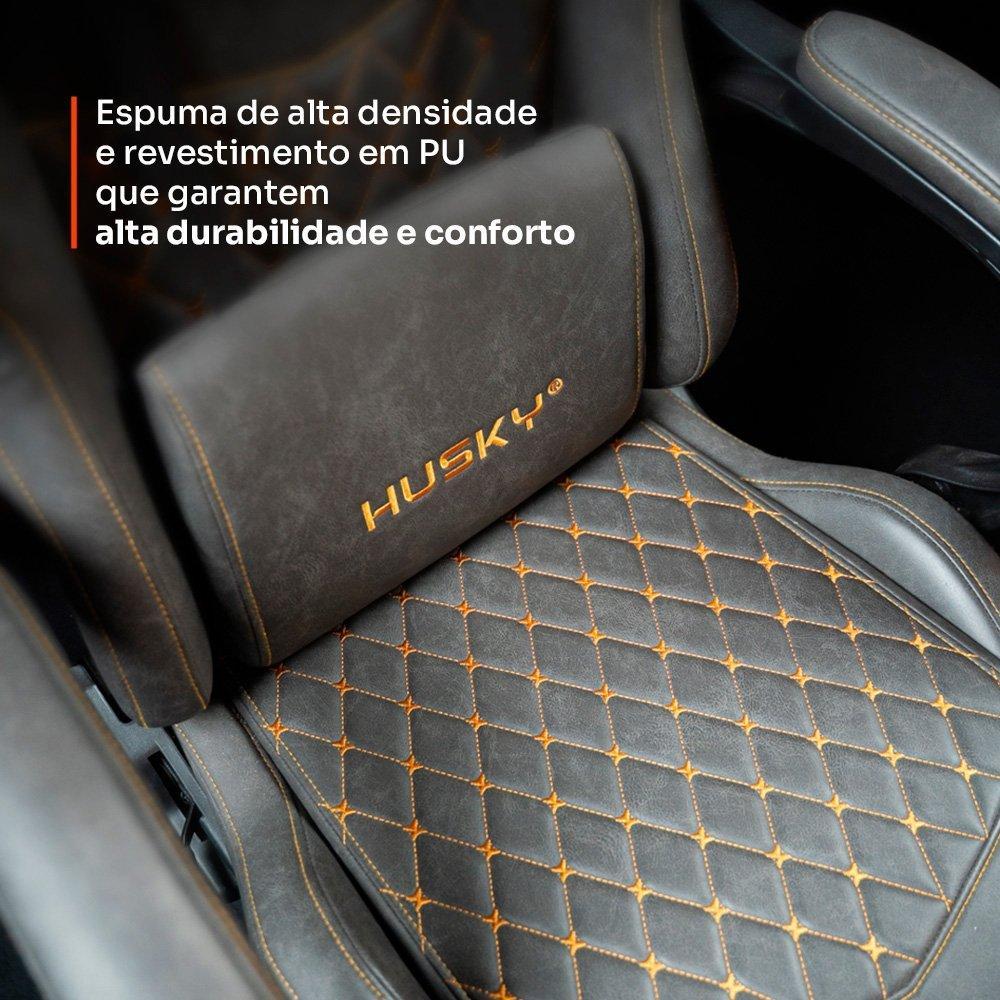 Cadeira Gamer Husky Tempest 700, Até 145kg, Almofadas, Reclinável 150º, PU, Descanso para Pés, Cinza - HCG700CZ - 2