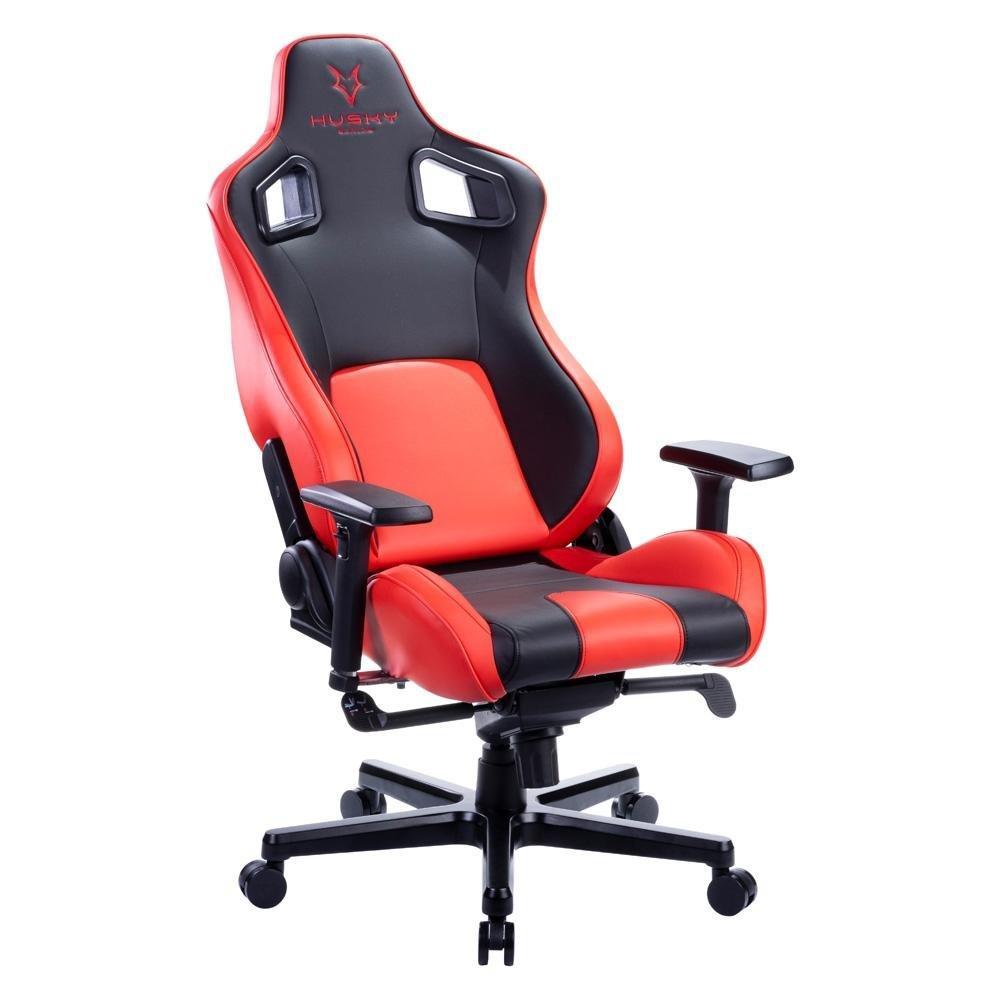 Cadeira Gamer Husky Gaming Hailstorm 900, Preto e Vermelho, Com Almofadas, Reclinável com Sistema Frog, Descanso de Braço 3D - HGMA085 - 2