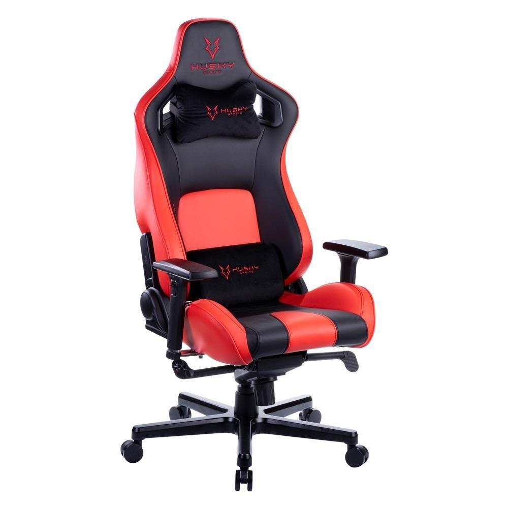 Cadeira Gamer Husky Gaming Hailstorm 900, Preto e Vermelho, Com Almofadas, Reclinável com Sistema Frog, Descanso de Braço 3D - HGMA085 - 9