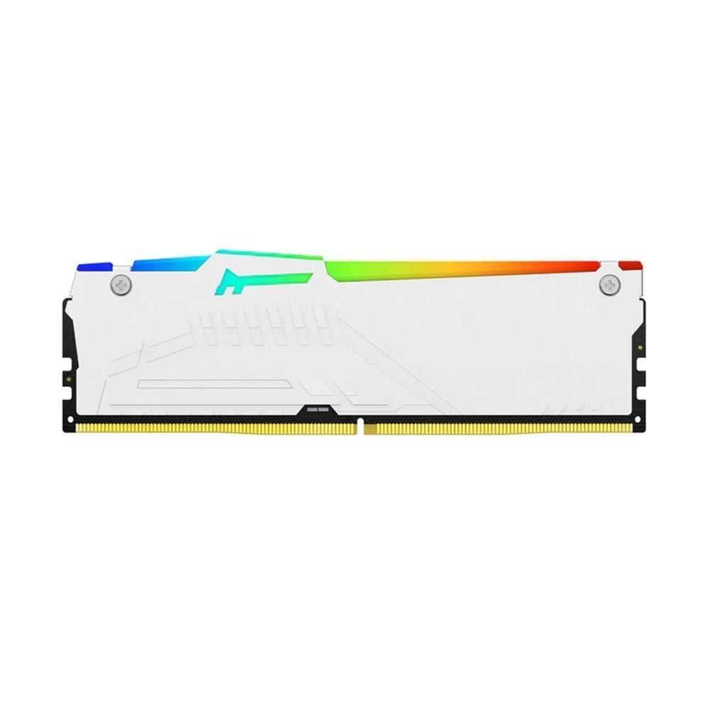 Memória RAM Kingston Fury Beast, RGB, 64GB (2x32GB), 6000MHz, DDR5, CL36, Branco - KF560C36BWEAK2-64 - 2