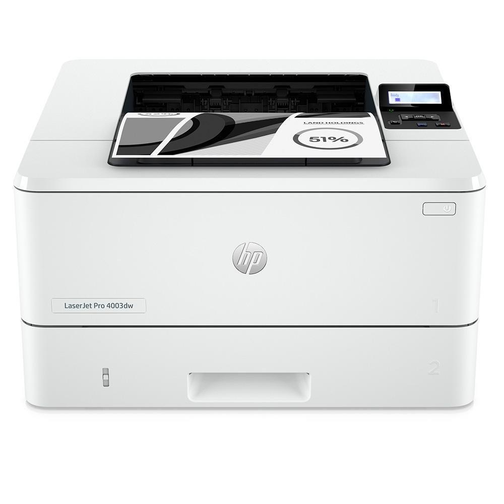 Impressora HP Laser Pro 4003DW Mono, Wifi, Bluetooth, Ethernet, USB, Branco - 2Z610A_696 - 2