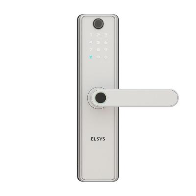 Fechadura Digital de Embutir Elsys, Wi-Fi, Biometria, Câmera, Prata - ESF-DE5100I