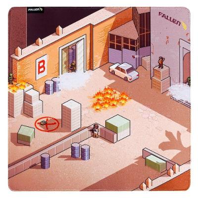 Mousepad Gamer Fallen Dust2, Speed, Grande (450x450mm) - 1077