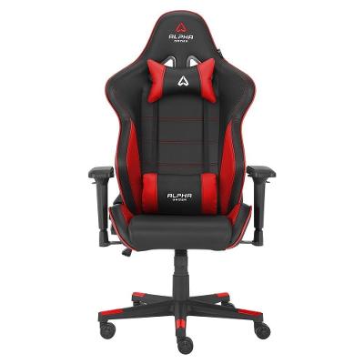 Cadeira Gamer Alpha Gamer Nimbus, Até 125 kg, Apoio de Braço 4D, Reclinável, Preto e Vermelho - AGNIMBUSBKRED