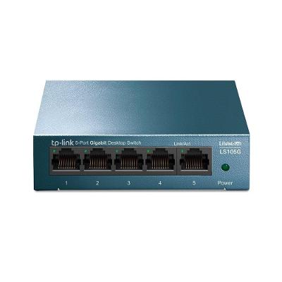 Switch de Mesa TP-Link, 5 Portas 10/100/1000Mbps - LS105G