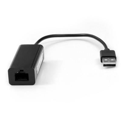 Adaptador USB 2.0 para RJ45 Plus Cable, 20 Centímetros - ADP-USBLAN100BK