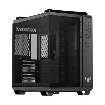 Gabinete Gamer Asus TUF GT502 Horizon, Mid Tower, ATX, Vidro Temperado Frontal e Lateral, Não acompanha FAN, Preto, 90DC0090-B00020