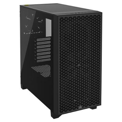 Gabinete Gamer Corsair 3000D Airflow, Mid-Tower, ATX, Lateral em Vidro Temperado, com FAN, Preto - CC-9011251-WW