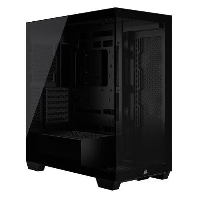 Gabinete Gamer Corsair 3500X Tempered Glass Mid-Tower, Sem FANs, Preto - CC-9011276-WW
