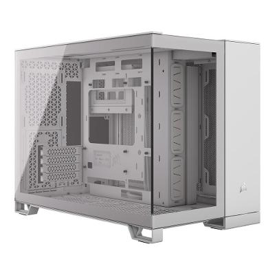 Gabinete Gamer Corsair 2500X, Mini-Tower, M-ATX, Frente e Lateral em Vidro Temperado, Sem FANs, Branco - CC-9011266-WW