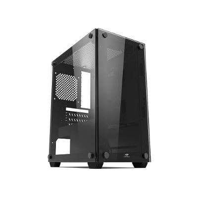 Gabinete Gamer c3Tech, Lateral e Frontral em Vidro, Mid Tower, Preto - MT-G110BK