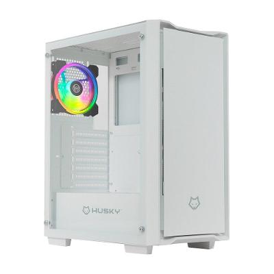 Gabinete Gamer Husky Dome 110, Mid Tower, ATX, Lateral em Vidro, Sem FANs, Branco - HGN110BR