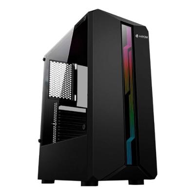 Gabinete Gamer Hayom GB1724, Mid Tower, ATX, Lateral em Vidro Temperado, Sem FANs, Preto - GB1724