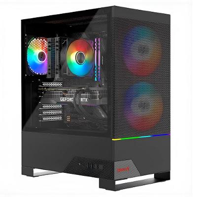 Gabinete Gamer Redragon Carbon, RGB, Mid Tower, ATX, Lateral em Vidro, Preto - CA-610B