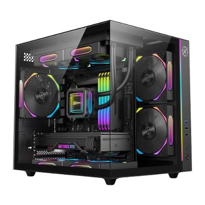 Gabinete Gamer Kalkan Midgard, Mini Tower, RGB, Micro-ATX, Frontal e Lateral em Vidro-KLK00055