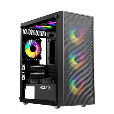 Gabinete Gamer Hyrax Tower HGB220, Mid Tower, ATX, Lateral Em Vidro Temperado, Preto - HGB220B