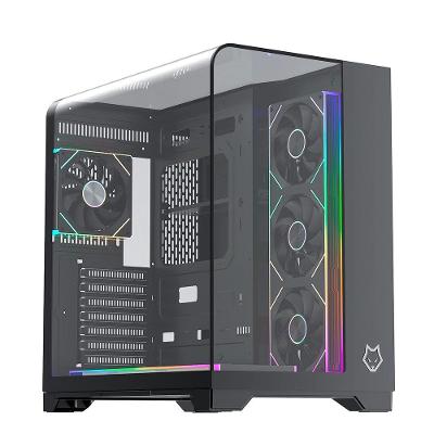Gabinete Gamer Husky Dome 700, 7 Fans ARGB, Vidro Temperado Frontal/Lateral, Water Cooler 360mm, ATX/M-ATX, USB 3.0 - HGN700PT