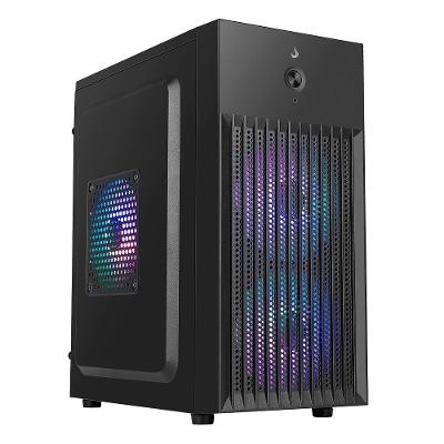 Gabinete Office Rise Mode X1 Black, Mini Tower, M-ATX, Sem FANs, Preto - RM-GA-OFX1-FB