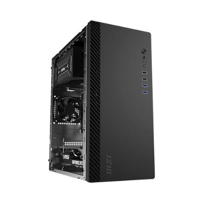 Gabinete MSI PRO SHIELD M100P, Pre Installed FAN, M-ATX,Mini ITX, Preto - PROSHIELDM100P