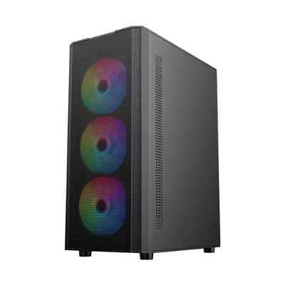 Gabinete Liketec Hurricane, Frontal Mesh, Mid Tower, Lateral em Vidro, LC-AT-HURRICANE-3FR