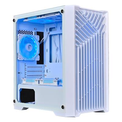 Gabinete Gamer Rise Mode X1, Mid Tower, ATX, Lateral em Vidro Temperado, Sem FANs, Branco - RM-X1-01-FW