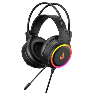 Headset Gamer Rise Mode Z2 LED RGB Rainbow, Driver 50mm, P2, USB, Preto - RM-HS-Z2-B