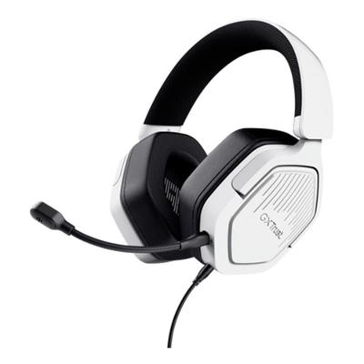 Headset Gamer GXTrust 492W Carus, Multiplataforma, P3, Microfone Destacável, 3.5mm, Branco - 25448