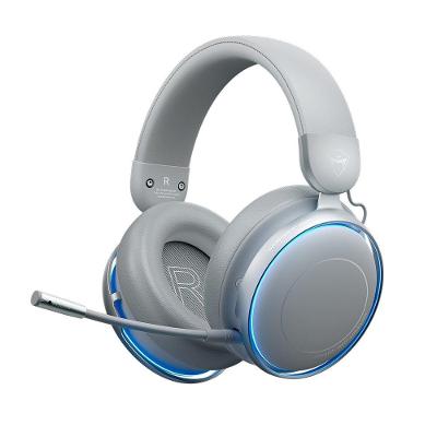 Headset Gamer Sem Fio Machenike GX60, Surround 7.1, Drivers 53mm, ANC, LED BLUE, Wireless 2.5Ghz, Bluetooth 5.4, Cinza - GX60
