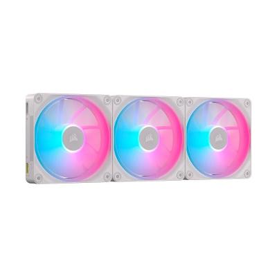 Kit com 3 Ventoinhas Corsair LX RGB Series, iCUE LINK LX120, 120mm, Branco - CO-9051030-WW