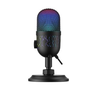 Microfone Gamer Havit GK52, RGB, Cardioide, Conexão 3.5mm, Preto - GK52