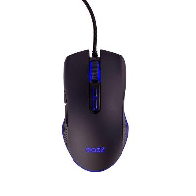 Mouse Gamer Dazz GMO2001, RGB, 7200DPI Ajustável, 07 Botões, 500Hz, Preto, - 62000182