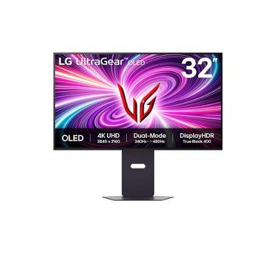 Monitor Gamer LG UltraGear OLED 32", 4K, 480Hz, 0.03ms, FreeSync Premium Pro, G-Sync, HDR400, Som Integrado - 32GS95UV