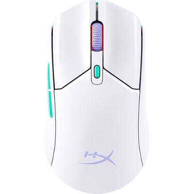Mouse Gamer Sem Fio HyperX Pulsefire Haste 2 Core Wireless, RGB, 12000 DPI, Bluetooth, Dongle de 2.4 GHz, Branco - 8R2E7AA