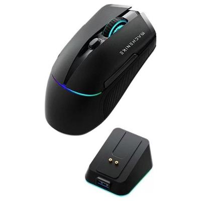 Mouse gamer Machenike L8 pro, RGB, Support 8K, 2.4GHz Wireles + DOCK RGB, Carregamento Sem Fio, Preto - JJ02G3006
