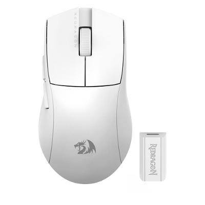 Mouse Gamer Sem Fio Redragon King 4K Pro, Wireless, 26000 DPI, 7 Botões, Branco - M916W-PRO-4K