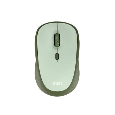 Mouse Sem Fio Trust Yvi+, Silencioso, 1600 DPI, Recetor USB, Verde - 24552