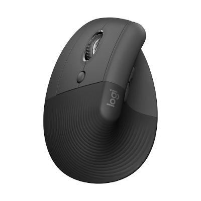 Mouse Sem Fio Logitech Lift para Canhoto, 4000 DPI, 6 Botões, Bluetooth, Ergonômico, USB -910-006467