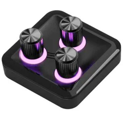 Módulo de Controle Cooler Master para MasterHub, 3 Knobs Customizáveis, com LED RGB, Preto - MHKB03AA22