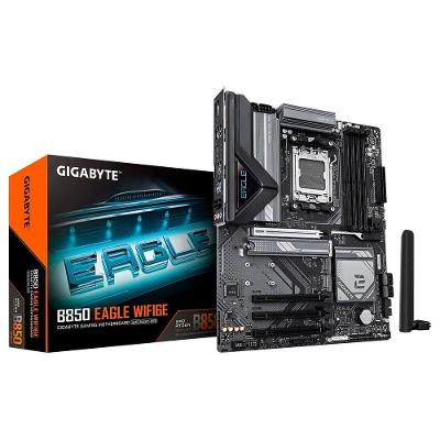 Placa Mãe Gigabyte B850 EAGLE WIFI6E, AMD AM5, ATX, DDR5, RGB, Wi-Fi 6E, Bluetooth, Preto - B85EGL6-00