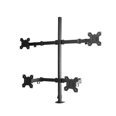 Suporte para 4 Monitores 10" a 32" PIX, Ajustável, Morsa, Preto - PX-200M
