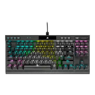 Teclado Mecânico Gamer Corsair K70 RGB, TKL Champion Series, Corsair OPX, Preto PBT Keycaps, Anti-Ghosting, US - CH-911901A-NA