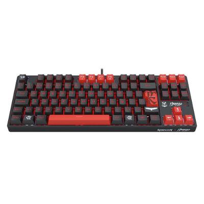 Teclado Mecanico Redragon Gamer Flamengo Nation, TKL, ABNT2, USB, Preto e Vermelho - FL576