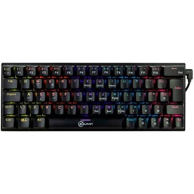 Teclado Mecanico Gamer Kalkan Loki, Rainbow, Switches YH Marrom, Layout 60%, USB Tipo-C, Preto - KLK00015