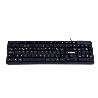Teclado Maxpritn TE 2001, Perfil Baixo, USB 2.0, Teclas Flutuantes, ABNT2, Preto - 60000155