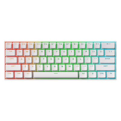 Teclado Magnético Gamer MCHOSE Ace 60 Hall Effect, RGB, Switch Magnético Uranus Standard, Branco - Ace60-7A