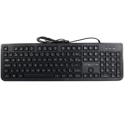 Teclado Keytime Proboard, USB 2.0, Membrana, Full Size, ABNT2, Preto - KYT00011