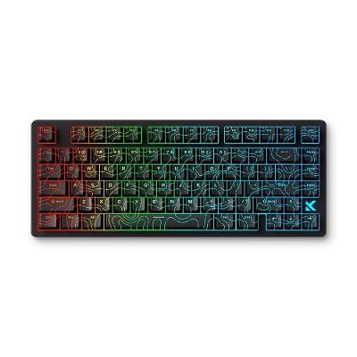 Teclado Magnético Gamer MCHOSE MC-Jet75-6, RGB, Switch Topographic Uranus, Polling Rate, Preto - MC-Jet75-6