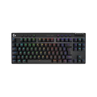 Teclado Gamer Sem Fio Logitech G Pro X com design TKL, Layout US, RGB LIGHTSYNC e Switch Exclusivo GX Brown Tactile, Preto- 920-012127